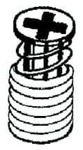 3.5mm x 12mm Spax Screw for TEC 860 Dowel, Nickel