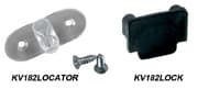 KV82/KV182 Shelf Locator Joiner for Bracket, Clear Finish 4/Bag