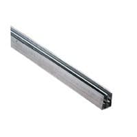 144" Sliding Glass Door Double Lower Track, Zinc Finish