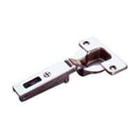 Series F 94° Opening Thick Door Hinge, 52mm Bore Pattern, Free-Swinging, Inset, Nickel-Plated, Screw-On