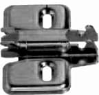 Nexis Adjustable Wing Mounting Plate, 2-Point Fixing, Nickel-Plated, Screw-On, 0mm
