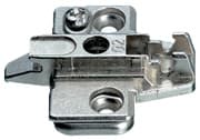 Nexis Adjustable Wing Mounting Plate, 3-Point Fixing, Nickel-Plated, Screw-On, 8mm