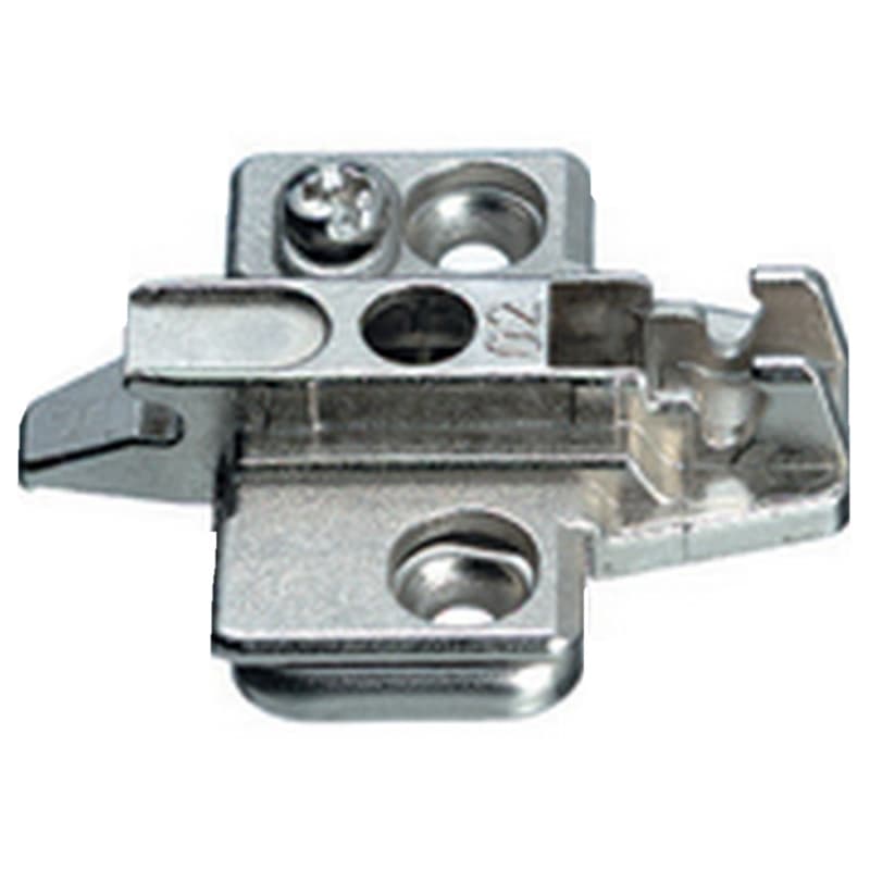 Nexis Adjustable Wing Mounting Plate, 3-Point Fixing, Nickel-Plated, Screw-On, 2mm