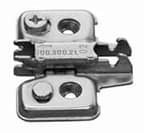 Nexis Cam Adjustable Wing Plate, 2-Point Fixing, Nickel-Plated, Screw-On, 2mm