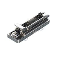 Domi Snap-On 2-Cam Adjustable Straight Mounting Plate, Nickel-Plated, Dowelled, 0mm