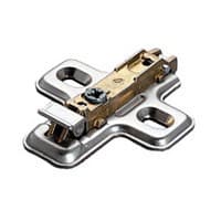 Clip-On Cam Adjustable Wing Mounting Plate, Nickel-Plated, Screw-On, 0mm