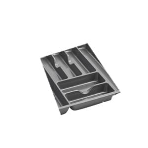 17-1/2" Cutlery Tray, Glossy Silver