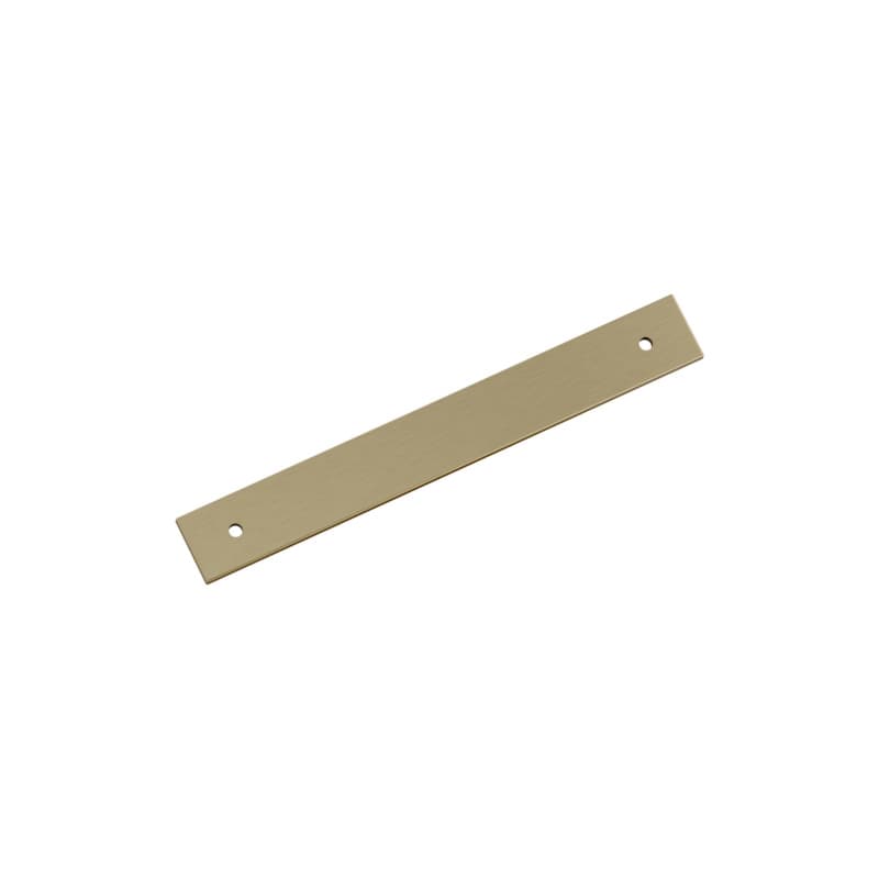 160mm Ladera Rectangle Cabinet Pull Backplate, Golden Champagne