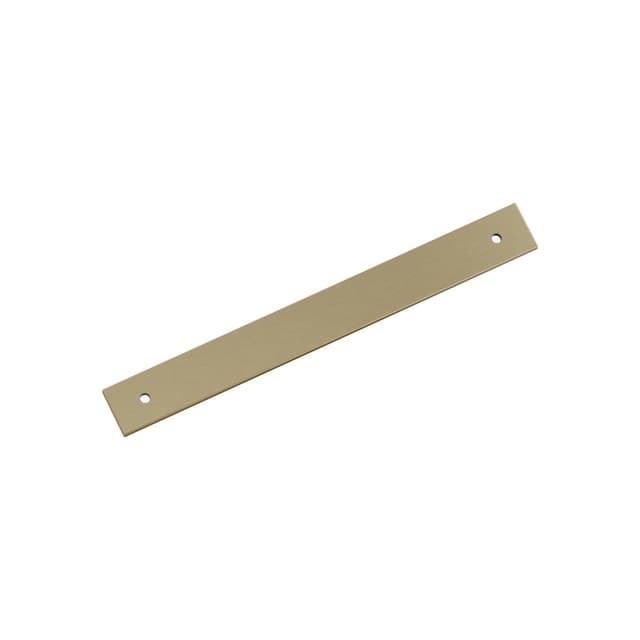 192mm Ladera Rectangle Cabinet Pull Backplate, Golden Champagne