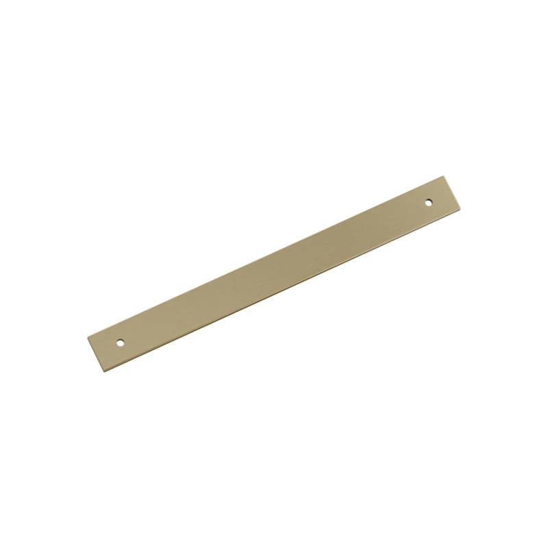 224mm Ladera Rectangle Cabinet Pull Backplate, Golden Champagne