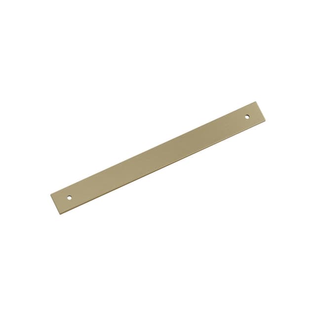 224mm Ladera Rectangle Cabinet Pull Backplate, Golden Champagne