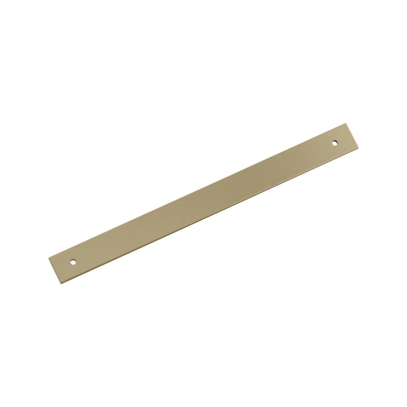 256mm Ladera Rectangle Cabinet Pull Backplate, Golden Champagne