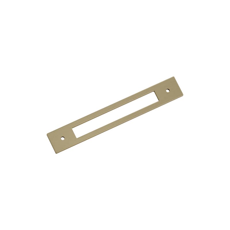160mm Medora Rectangle Cabinet Pull Backplate, Golden Champagne
