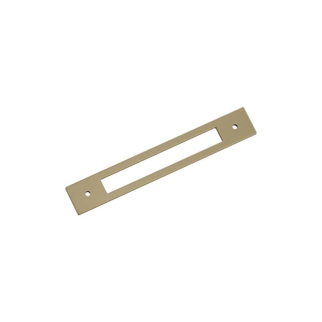 160mm Medora Rectangle Cabinet Pull Backplate, Golden Champagne