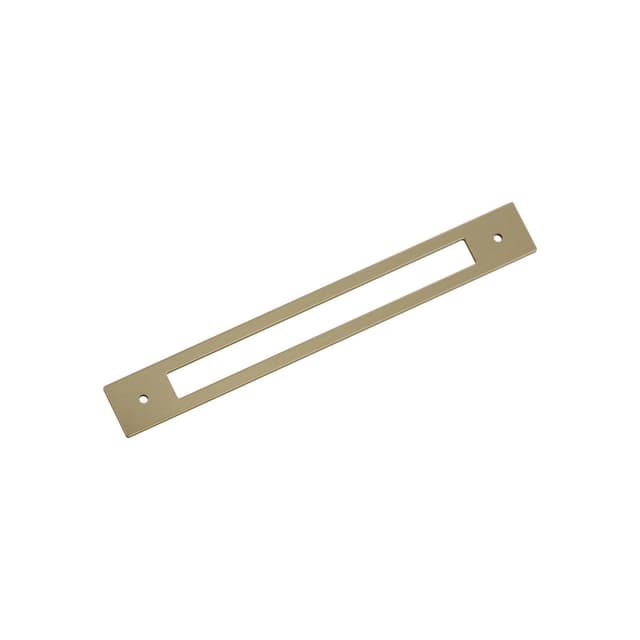 224mm Medora Rectangle Cabinet Pull Backplate, Golden Champagne