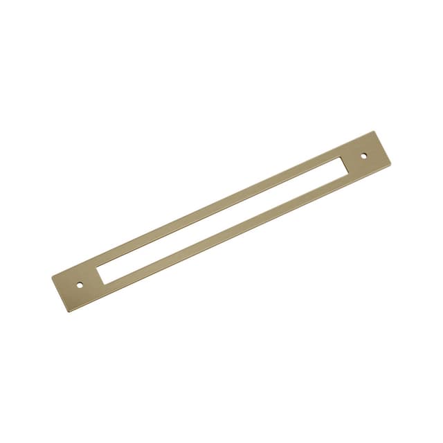256mm Medora Rectangle Cabinet Pull Backplate, Golden Champagne