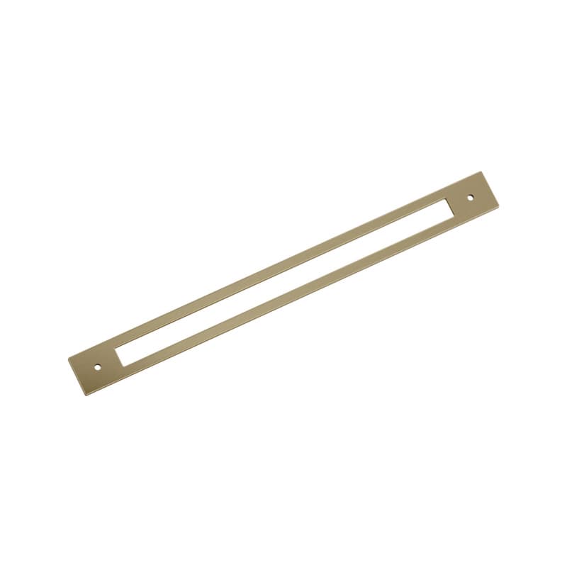 320mm Medora Rectangle Cabinet Pull Backplate, Golden Champagne