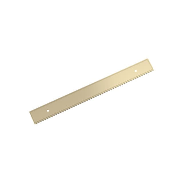 192mm Thoreau Rectangle Backplate, Golden Champagne