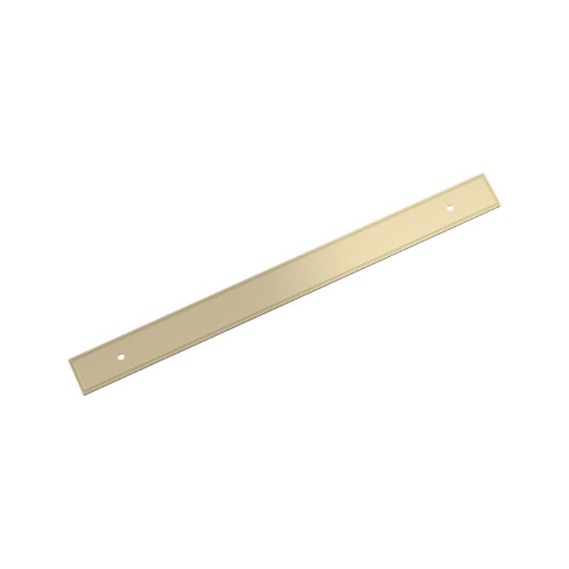 256mm Thoreau Rectangle Backplate, Golden Champagne