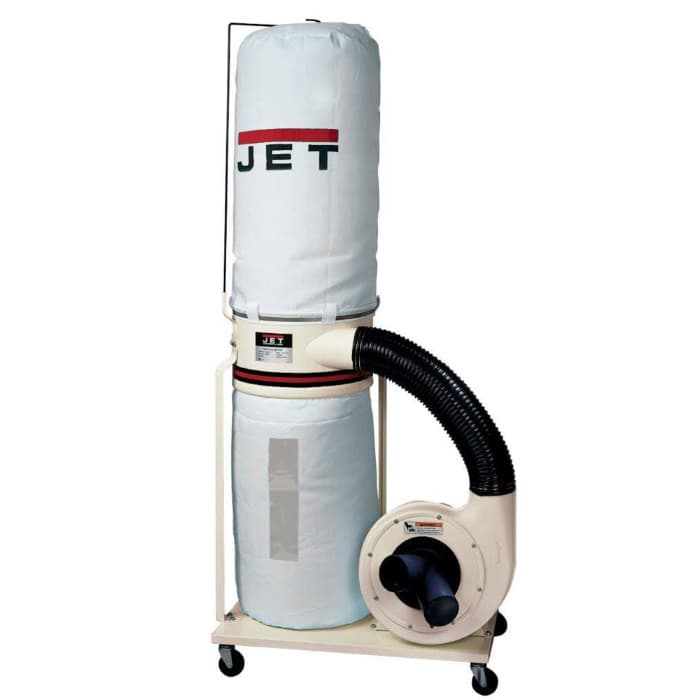 Jet Tools 708658K DC-1100VX-5M Dust Collector with 5-Micron Bag Filter Kit 1-1/2HP Single Phase 115/230V