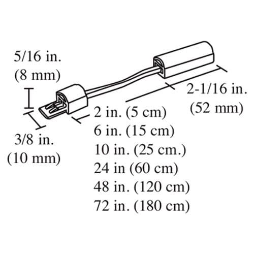 Fineline 6" (15 cm) 12VDC Stick Linking Cord