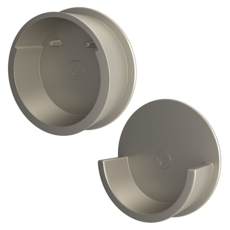 Sidelines Closet Rods Cap, Satin Nickel Finish