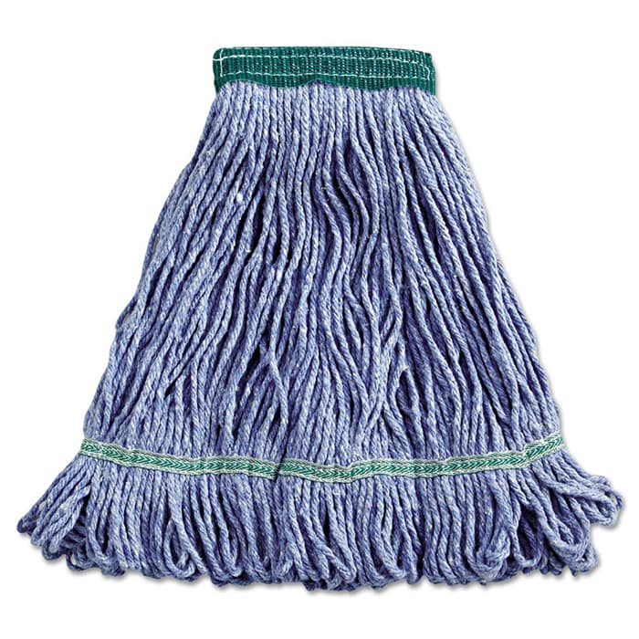 Boardwalk 5" Headband Super Loop Medium Wet Mop Head, Blue