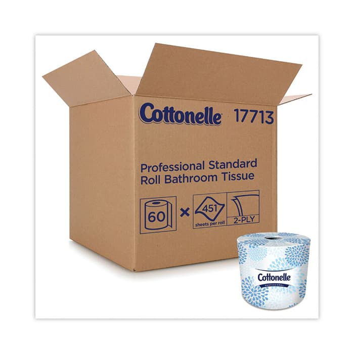 Cottonelle 2-Ply Septic Safe Bathroom Tissue, White (60 Roll/Pack)