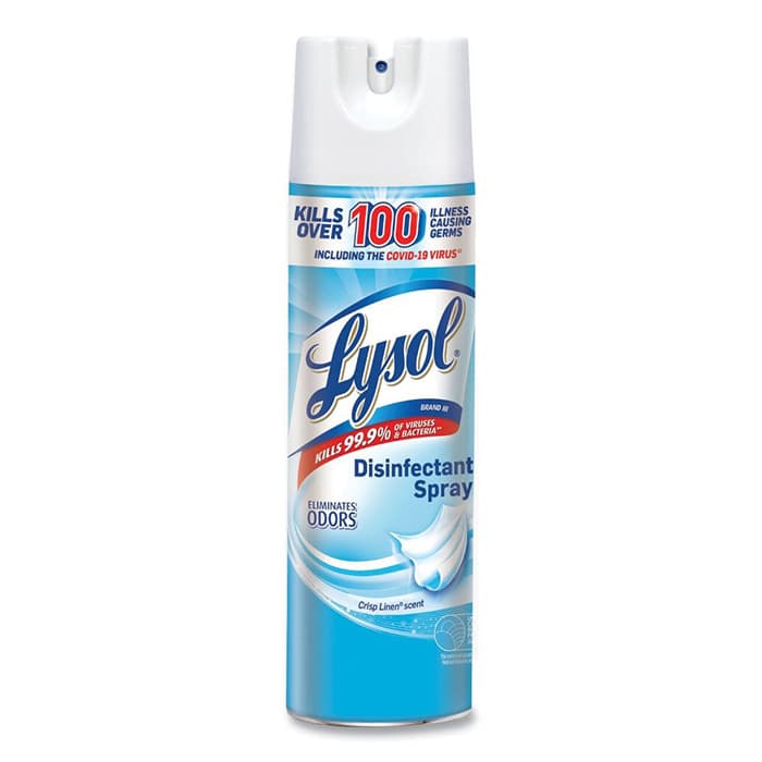 Lysol Crisp Linen Scent Disinfectant Spray, 19 oz Aerosol Spray Can