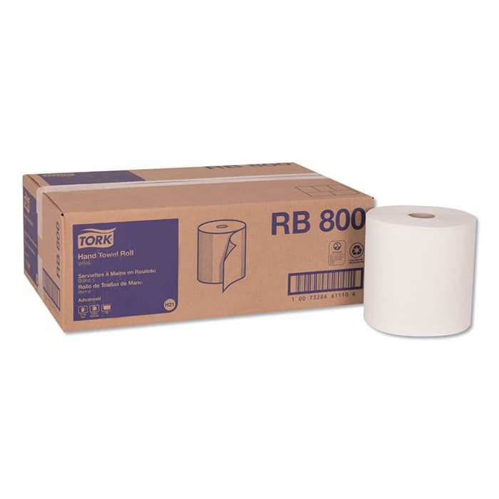 Tork 1-Ply Advanced Handwound Towel Roll, 7-51/64" x 800' (6 Roll/Box)