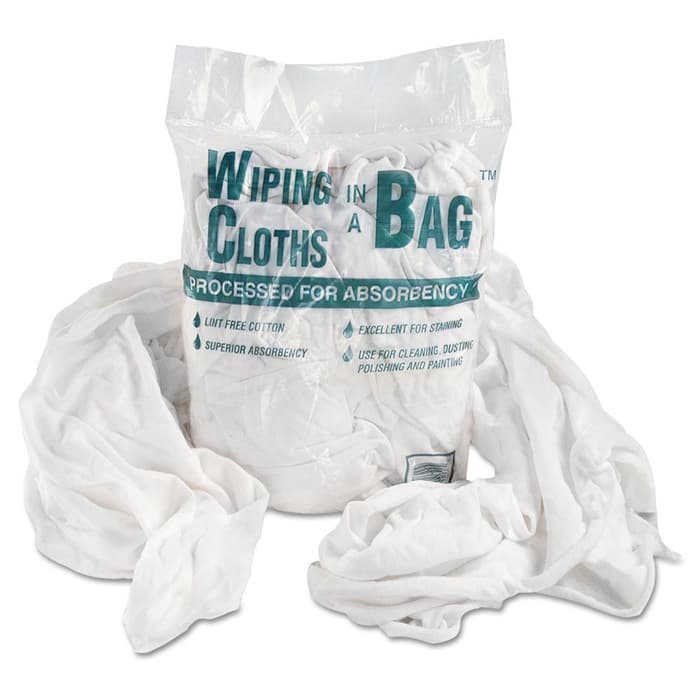 Reusable Cotton Wiping Cloth, White