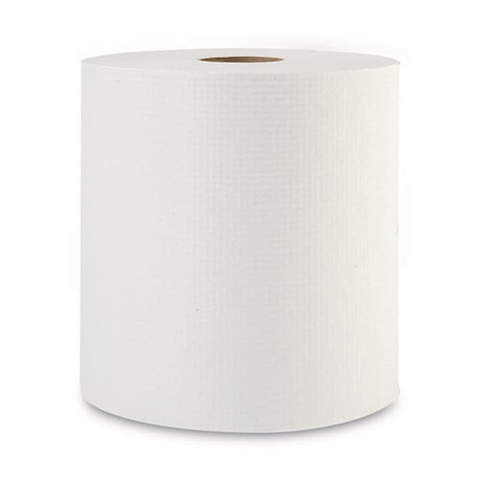Boardwalk 1-Ply Hardwound Paper Towel, White, 8" x 800' (6 Roll/Box)