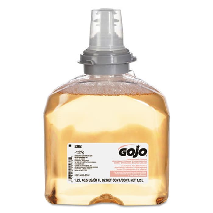 Gojo TFX Antibacterial Fruit Scent Foam Hand Wash Refill, 1.2L (2/Box)