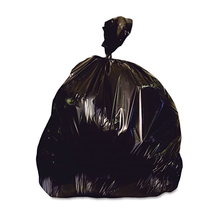 Heritage 56 Gallon Low Density Repro Can Liner, Black (100/Box)