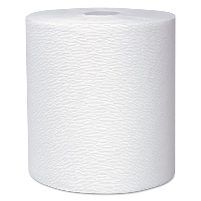 Kleenex 1-Ply Hard Roll Paper Towel with Premium Absorbency Pocket, White, 8" x 600' (6 Roll/Box)