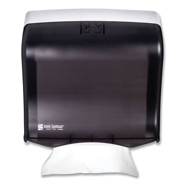 San Jamara Ultrafold Fusion C-Fold and Multifold Towel Dispenser, Black, 11-1/2" x 5-1/2" x 11-1/2"