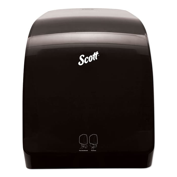 Scott Pro Electronic Hard Roll Towel Dispenser, Smoke, 12-21/32" x 9-3/16" x 16-7/16"