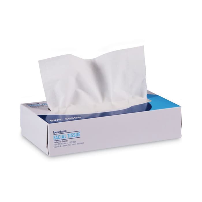 Boardwalk 2-Ply Office Pack Facial Tissue, White (30 Box/Case)
