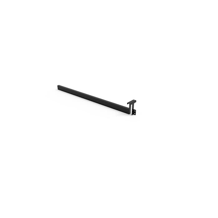 Youk 23-5/8" Clothes Rail Extension for 12-5/8" Depth Ladder, Jet Black