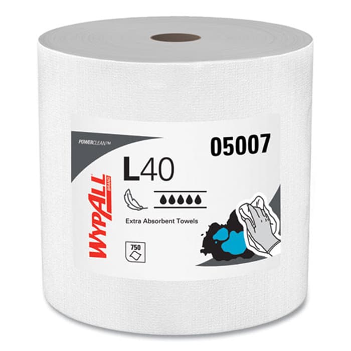 L40 TOWELS JUMBO RL 12.5X2.2 WH 750/RL, KCC05007