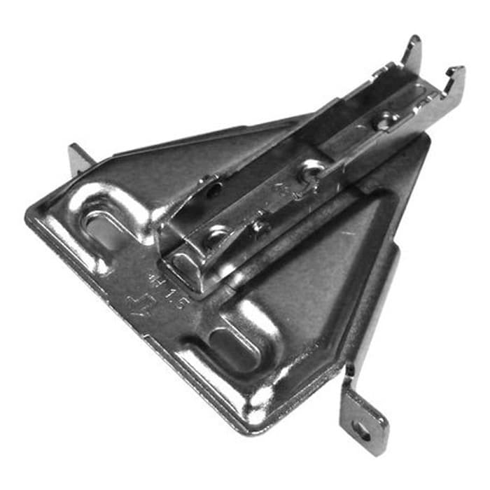 Tiomos Flange Mounting Plate for Wood Screws, 4-Point Fixing, Nickel-Plated, Screw-On, 3.5mm