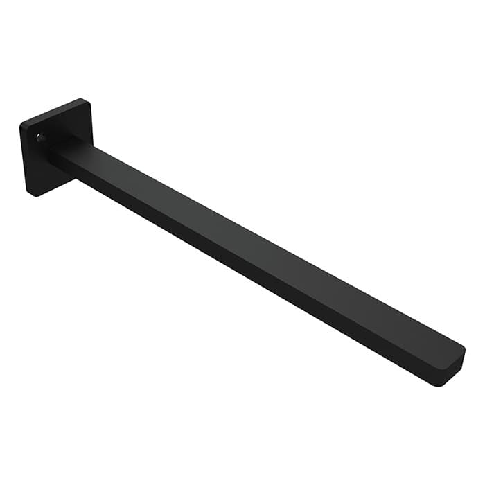 10" Flat Floating Shelf Support Rod, Black
