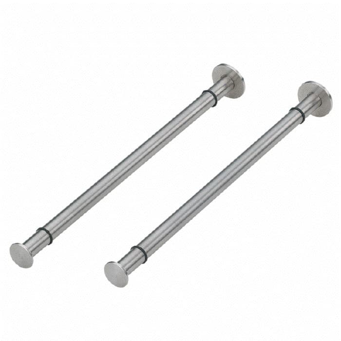 12mm x 120mm Shelf Support, Satin Stainless Steel