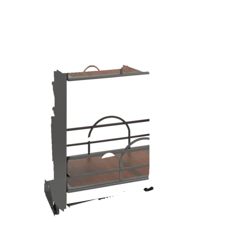 22-3/16" 2-Shelf Pull-Down Shelving System