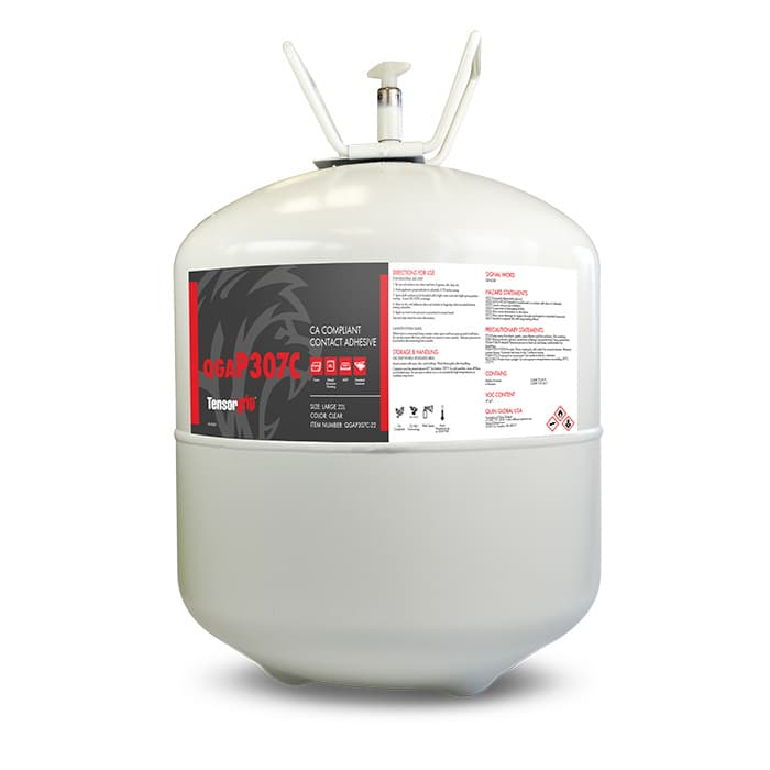 TensorGrip P307 Low VOC Contact Adhesive, Clear, 7 Liter Canister