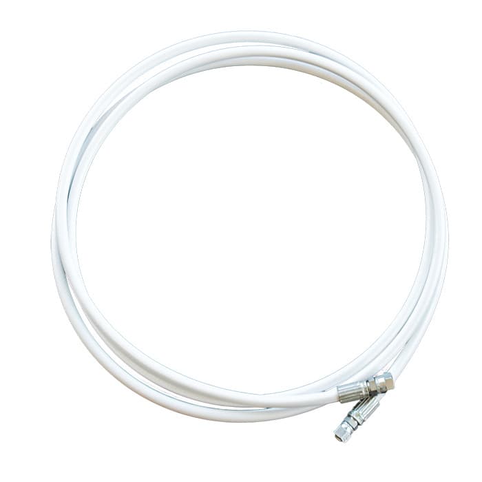 12' TensorGrip Quin White Flexible Hose