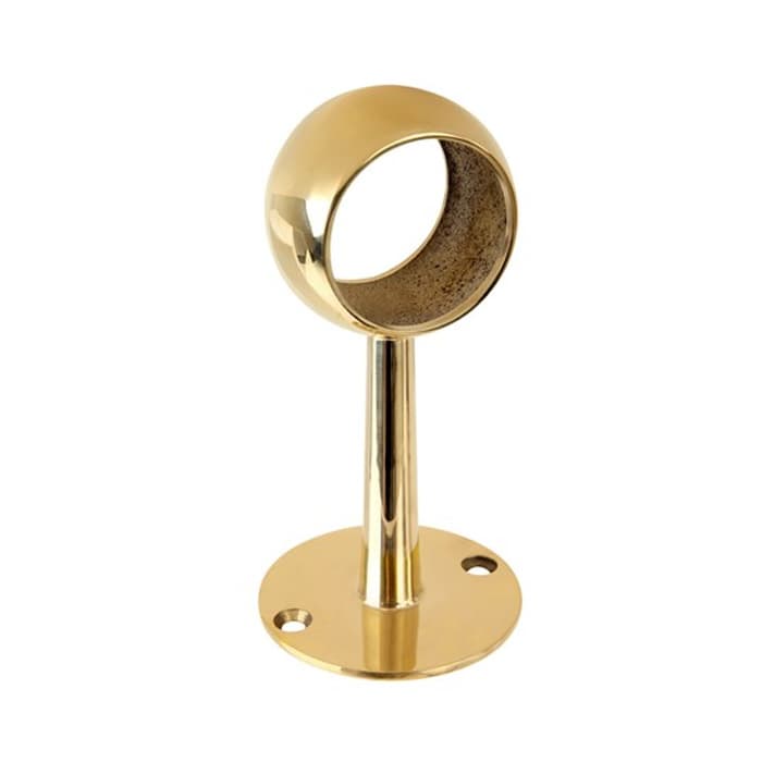 3-1/4" Ball Center Tall Post, Polished Brass