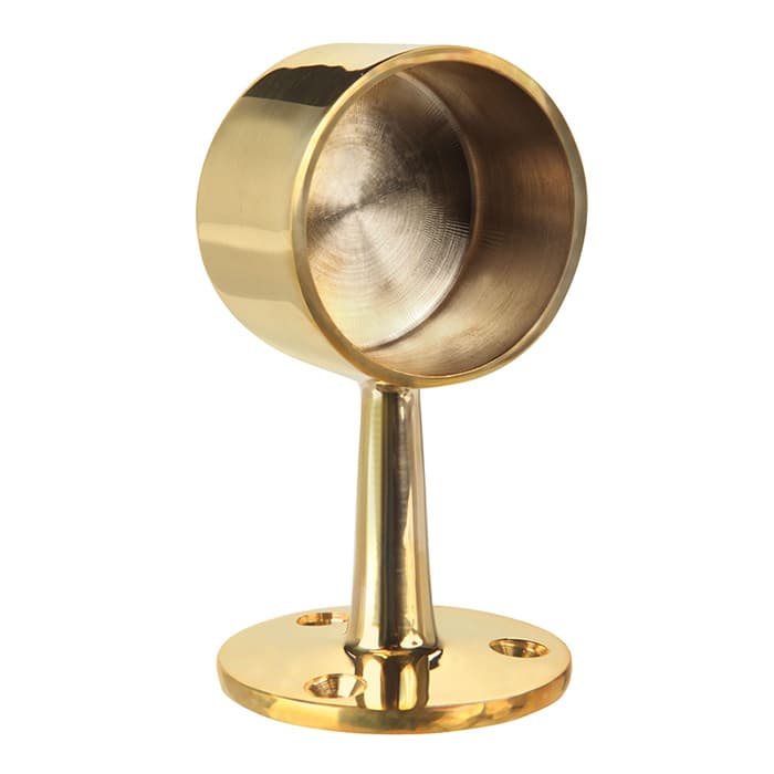 2" End Post, Polished Brass