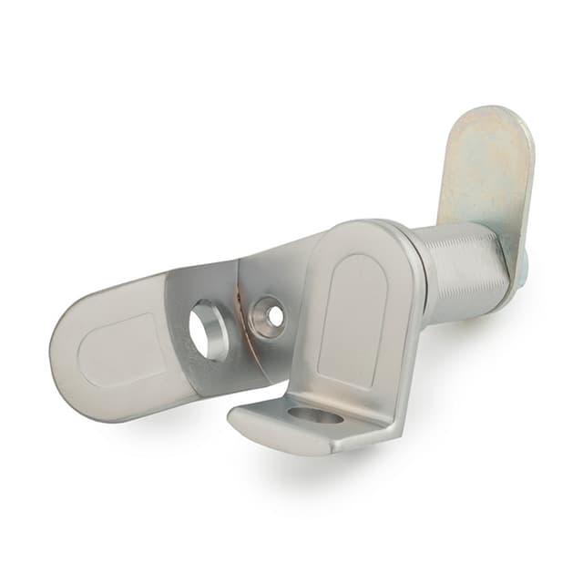 Padlockable Cam Lock with Finger Pull, Satin Chrome