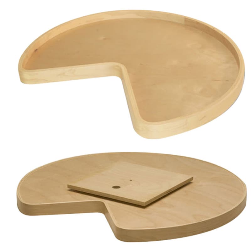 28" Kidney 2 Shelf Super Susan Kit with Detent